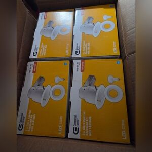 4 Boxes Of Electric 5 in Glare Control Recessed Kit with LED Bulb